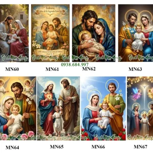 Top 08 mẫu tranh Gia đình Thánh gia TCV10