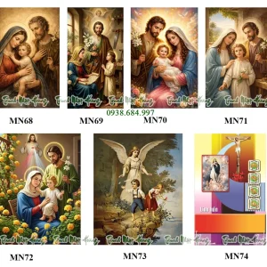 Top 08 mẫu tranh Gia đình Thánh gia TCV11