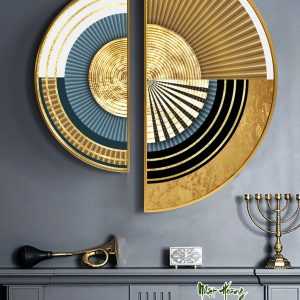 Tổng hợp 9 mẫu tranh treo bán nguyệt V2