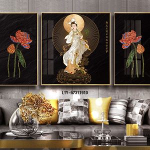 Tranh 3D Phật Quan Âm 1