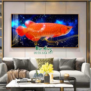 Top 10 mẫu tranh 3D con cá Rồng R2