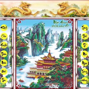 Mẫu tranh Cửu Huyền Thất Tổ CA2