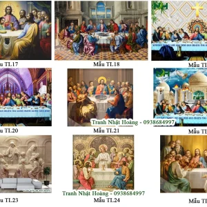 9 mẫu tranh 3d bữa tiệc ly v2